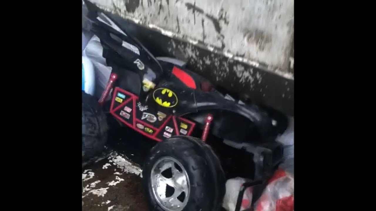 Garbage truck crushing toys rc car bike lawn mower Batman ford parts random crunch