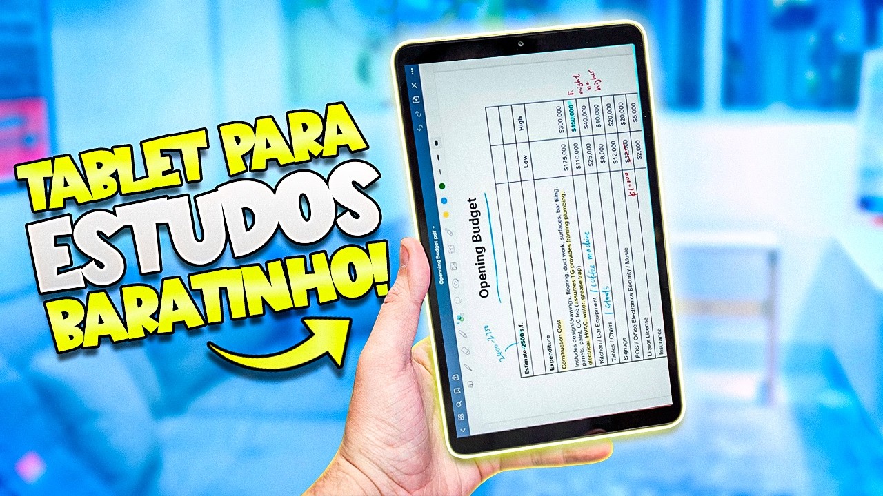 Tablet BOM e BARATO para ESTUDANTES! Galaxy Tab A9 vale a pena?