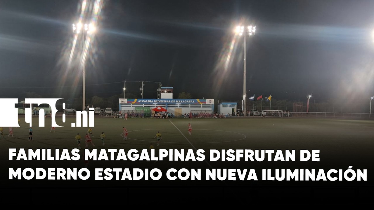 Matagalpa inaugura luminarias en el Estadio Comandante Carlos Fonseca Amador