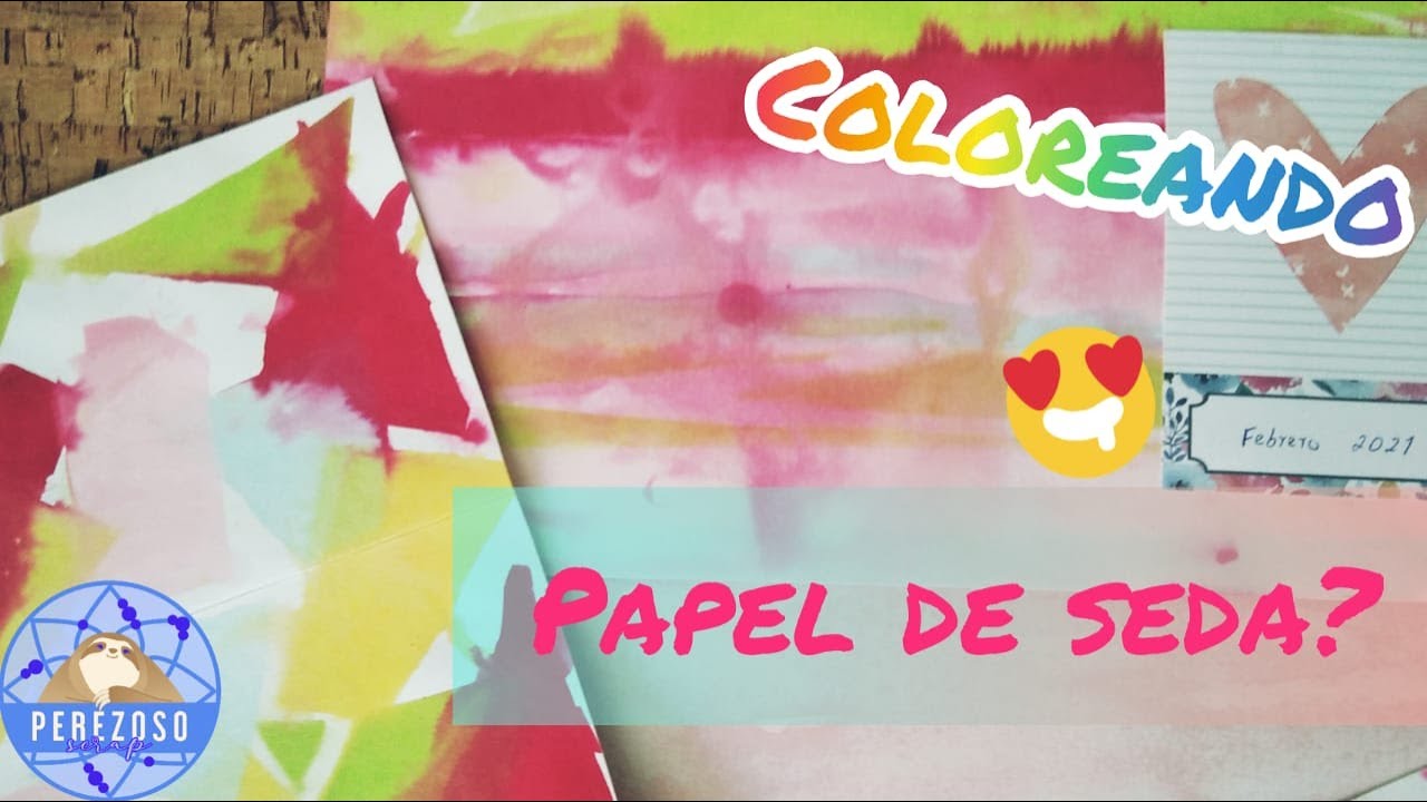 Pintando y coloreando con PAPEL SEDA (china)??? 😱😱😱🥰🥰 Proyecto anual Página Febrero