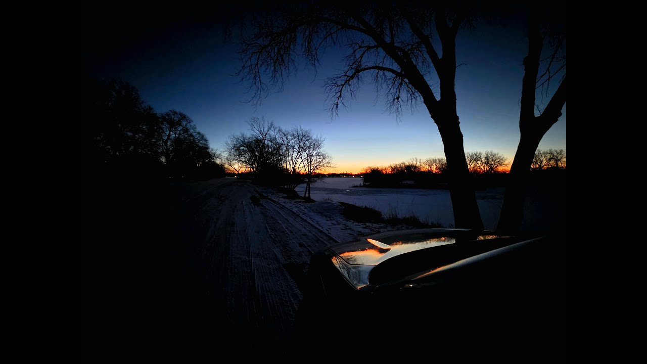 Sunrise ice out check day 3 - day dreaming of being on the boat...