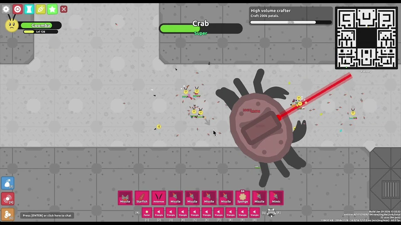 Mecha missiles vs mecha crab