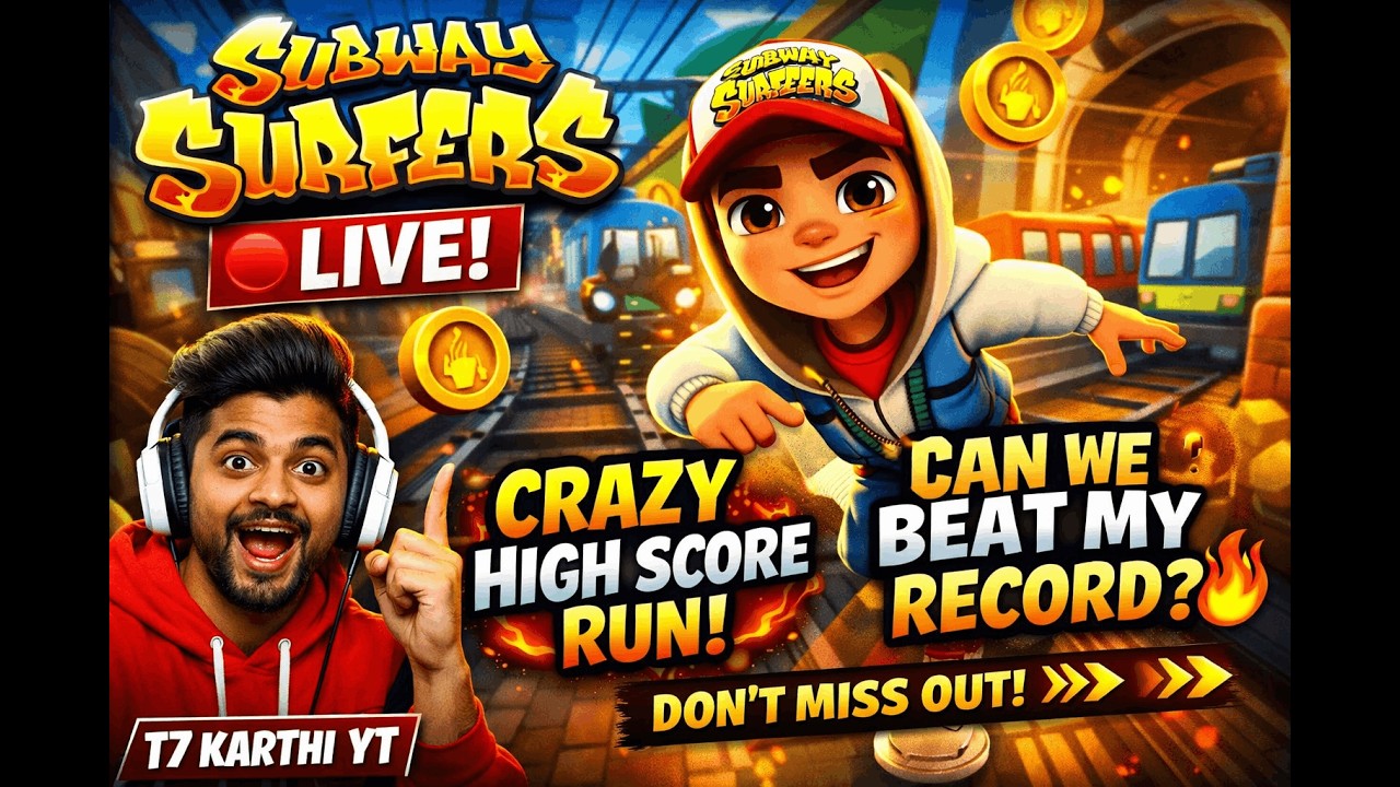 Subway Surfers LIVE 🔥 Non-Stop High Score Challenge! Don’t Blink 😳 #Shorts