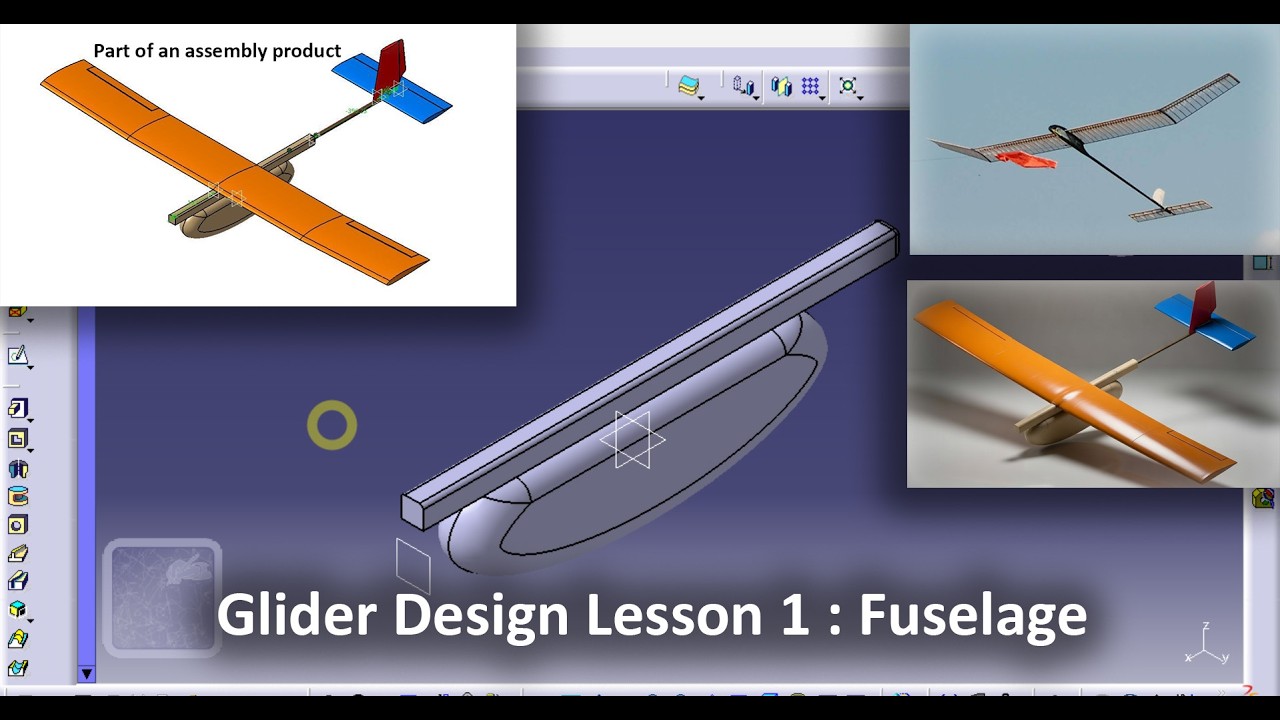 Glider Fuselage Tutorial Using CATIA V5 Basic 3D Part Design