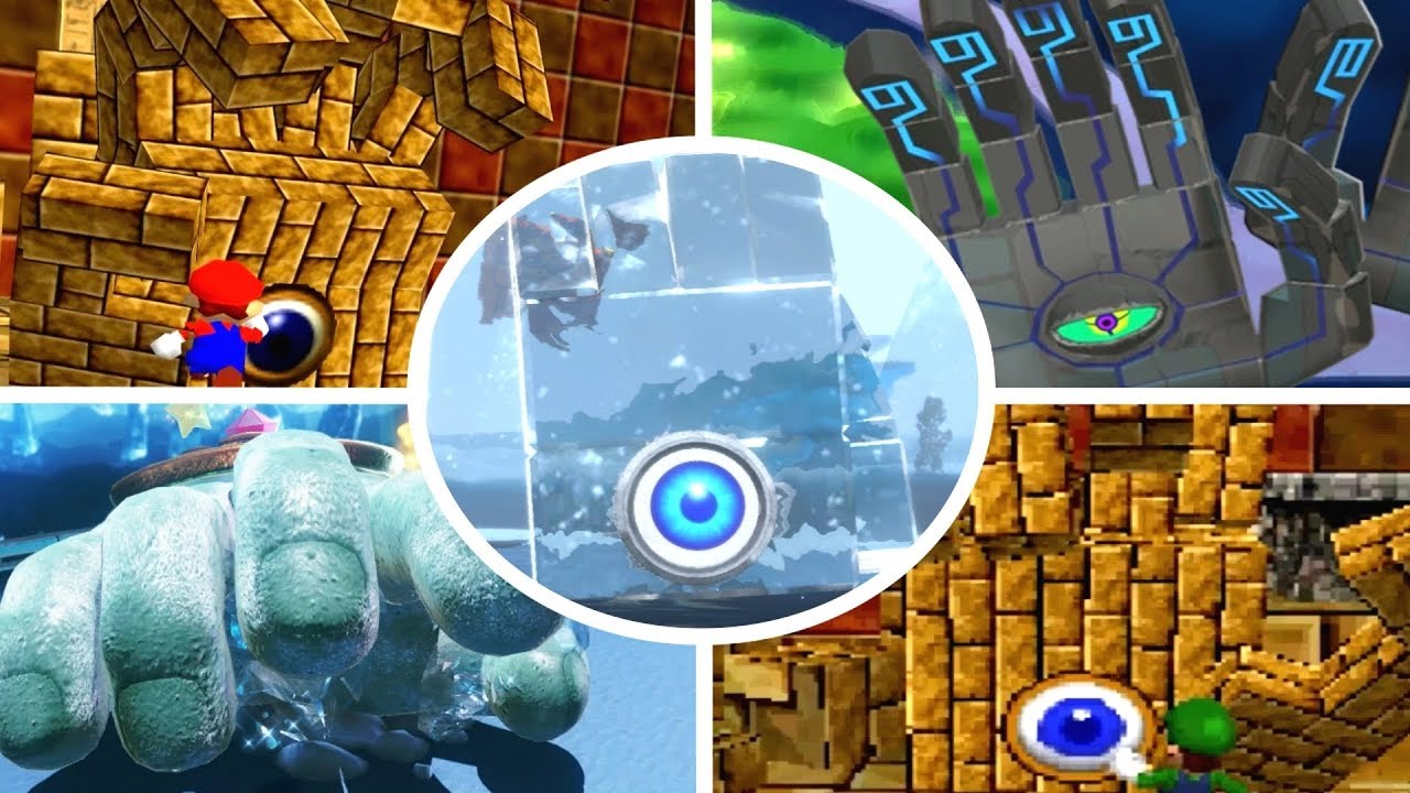 Evolution of Eyerok Battles in Mario Games (1996-2018)