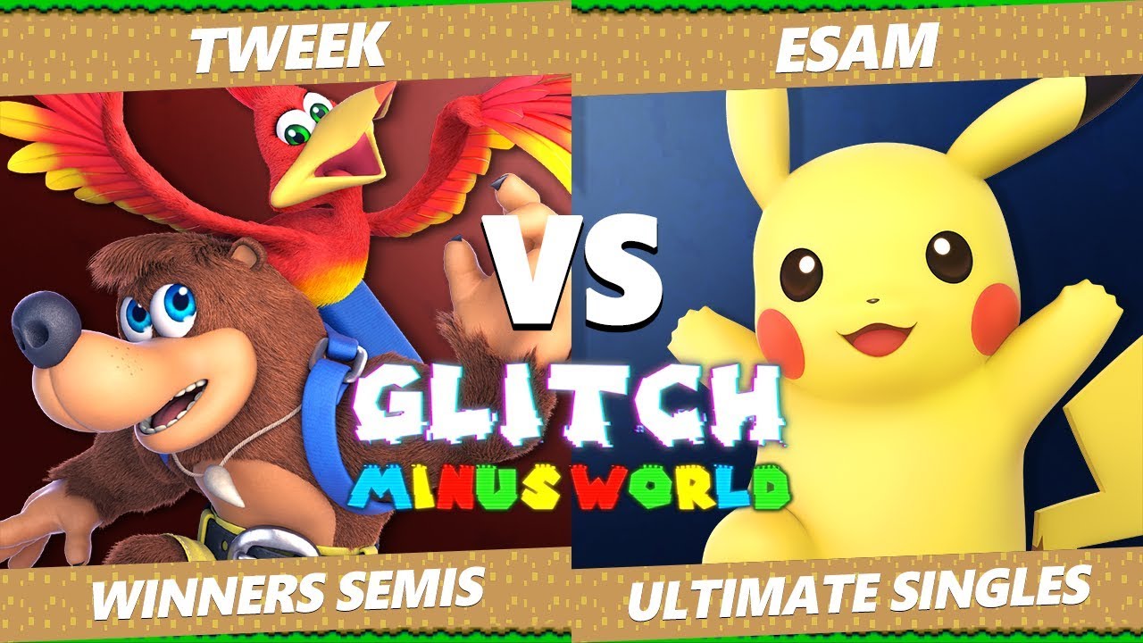 Glitch 7 SSBU - TSM Tweek (Banjo) VS PG ESAM (Pikachu) Smash Ultimate Winners Semifinals
