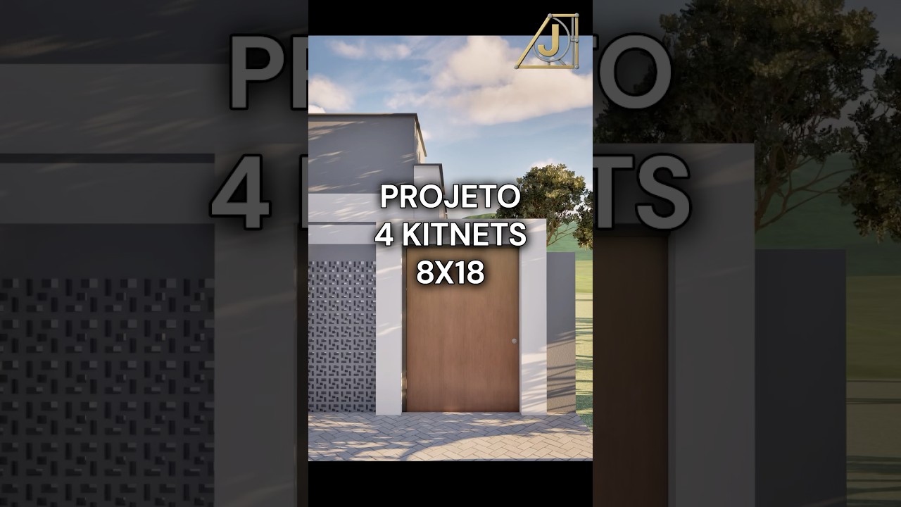 PROJETO 4 KITNETS 8x18 #arquitetura #projeto #kitnet #kitnets #aluguel