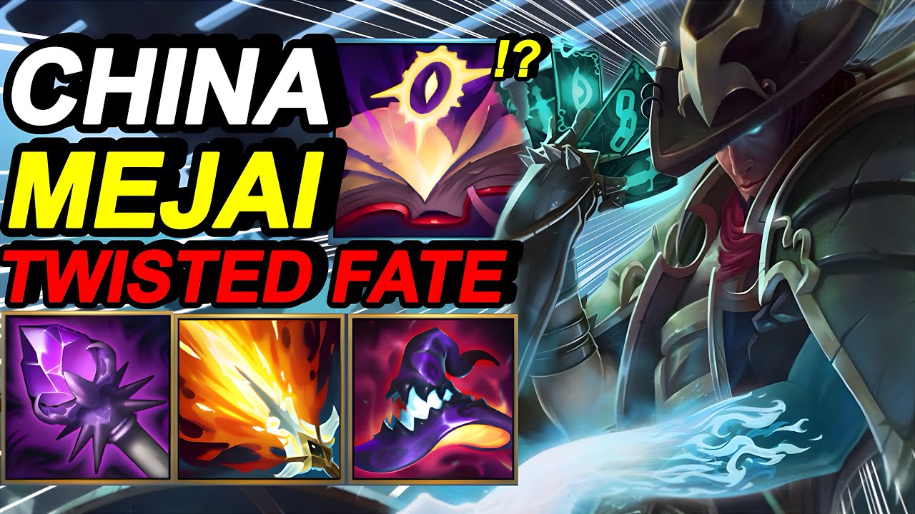Wild Rift China Twisted Fate Mid - Mejai OP Item ? - Best Build Runes - China Server Rank Gameplay