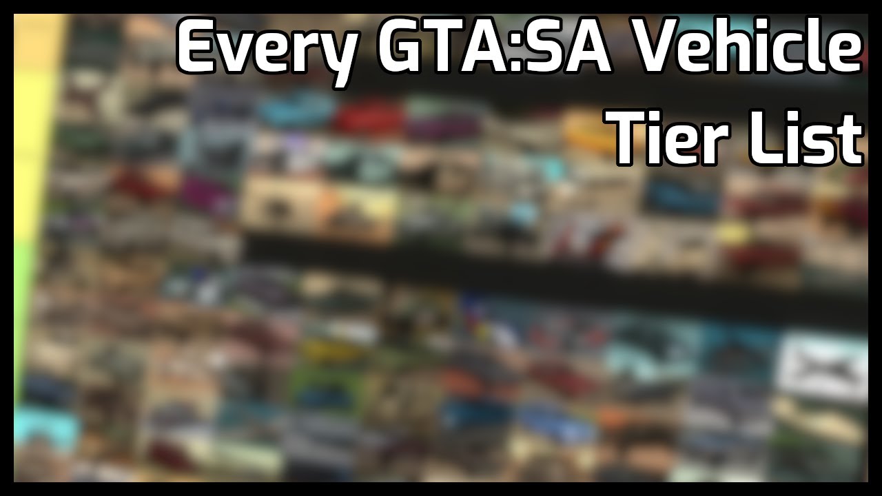 Ranking Every Vehicle in GTA:SA