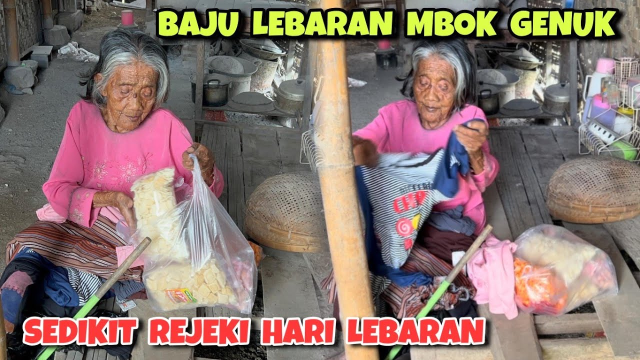 Baju & jajan lebaran untuk Mbok Genuk ‼️ Semoga beliau bahagia