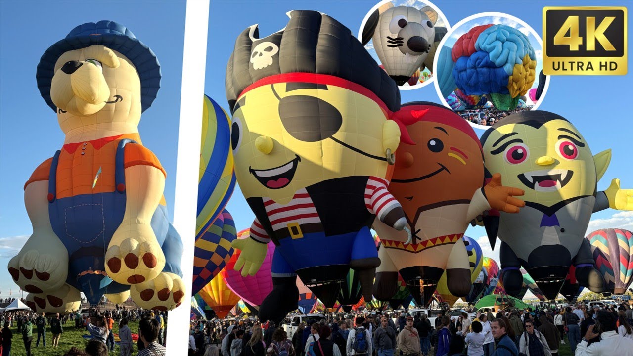 MJ Ballooning | Day 1 Static Display | Albuquerque International Balloon Fiesta 2025 (4K UHD)