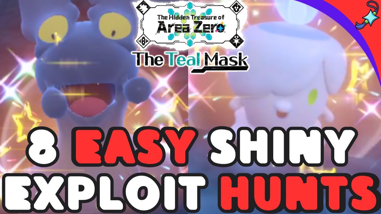 8 ПРОСТЫХ подвигов Shiny Hunt для дополнения Pokemon Scarlet Violet Teal Mask