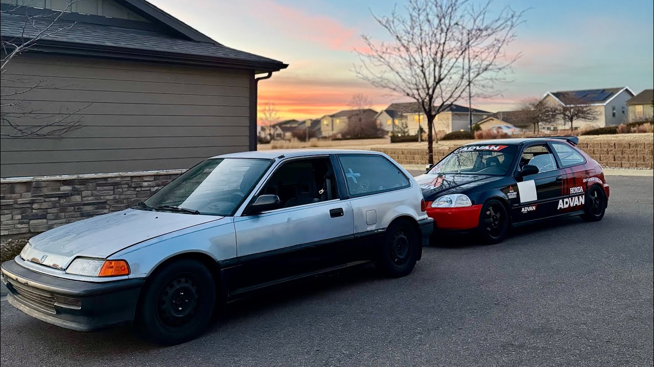 Новый хэтчбек Project EF Civic наконец-то в гараже!