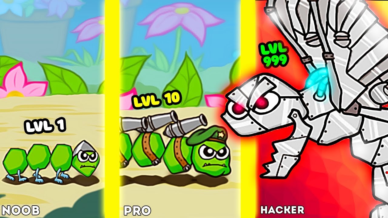 ЭВОЛЮЦИЯ ГУСЕНИЦ ЧТОБЫ СОЗДАТЬ БОЕВУЮ ГУСЕНИЦУ В ИГРЕ BATTLEPILLARS!