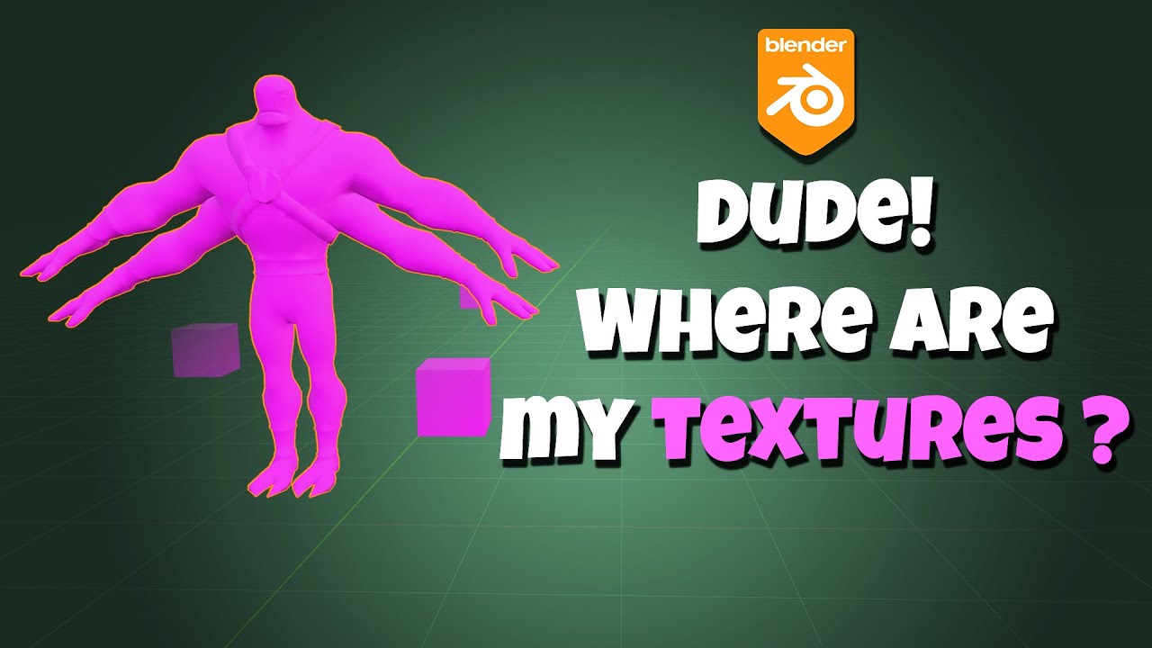 Blender PINK texture fix (Find missing Textures)