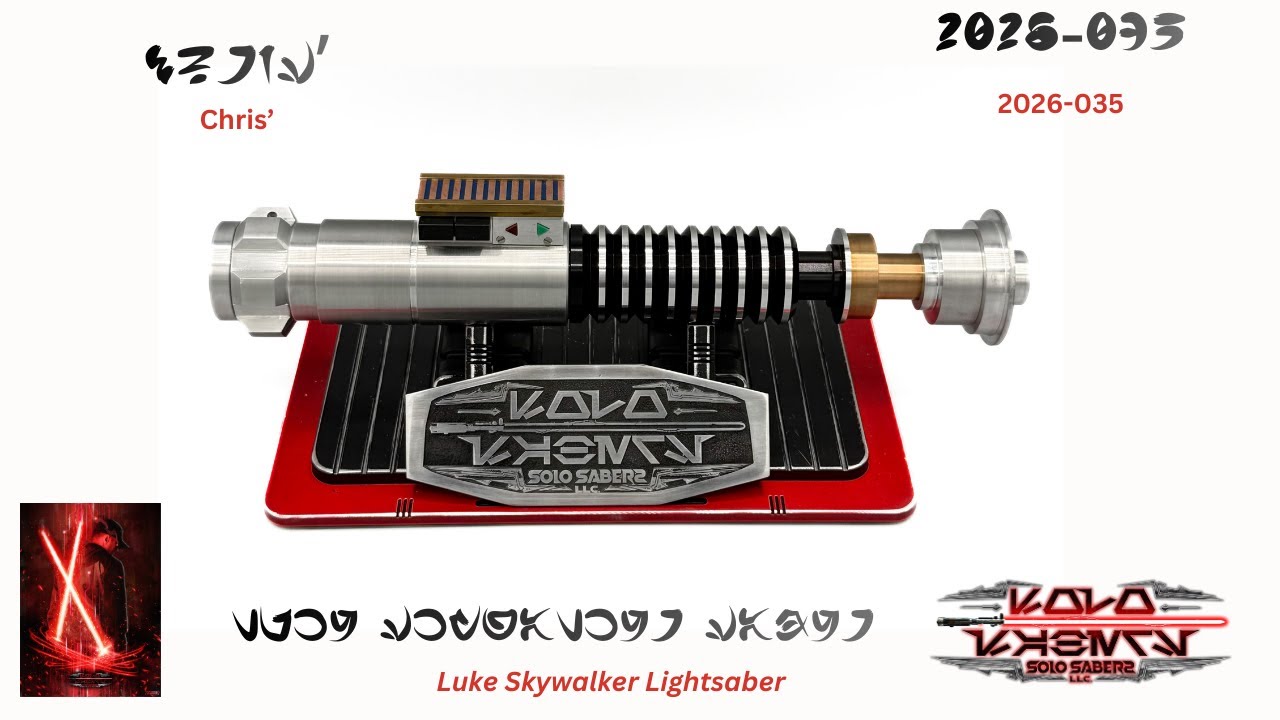 Световой меч Люка Скайуокера Neopixel с лезвием от Криса из серии &laquo;Магия мифов&raquo;.