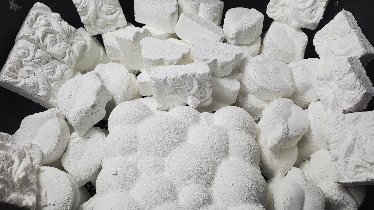 CRUNCHY GLASSY PLAIN REFORMED GYM CHALK CRUMBLE-ASMR