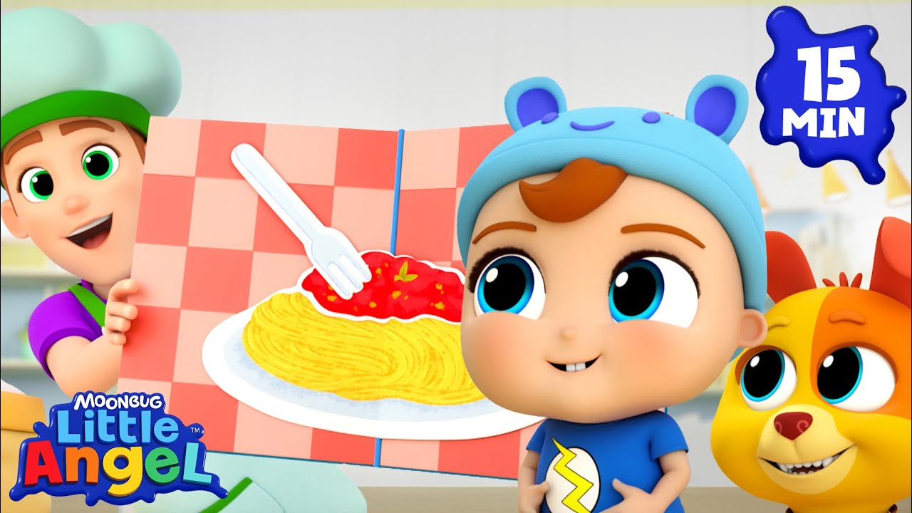Daddy made Yummy Pasta 🍝 | Fun Sing Along Songs by @LittleAngel Playtime