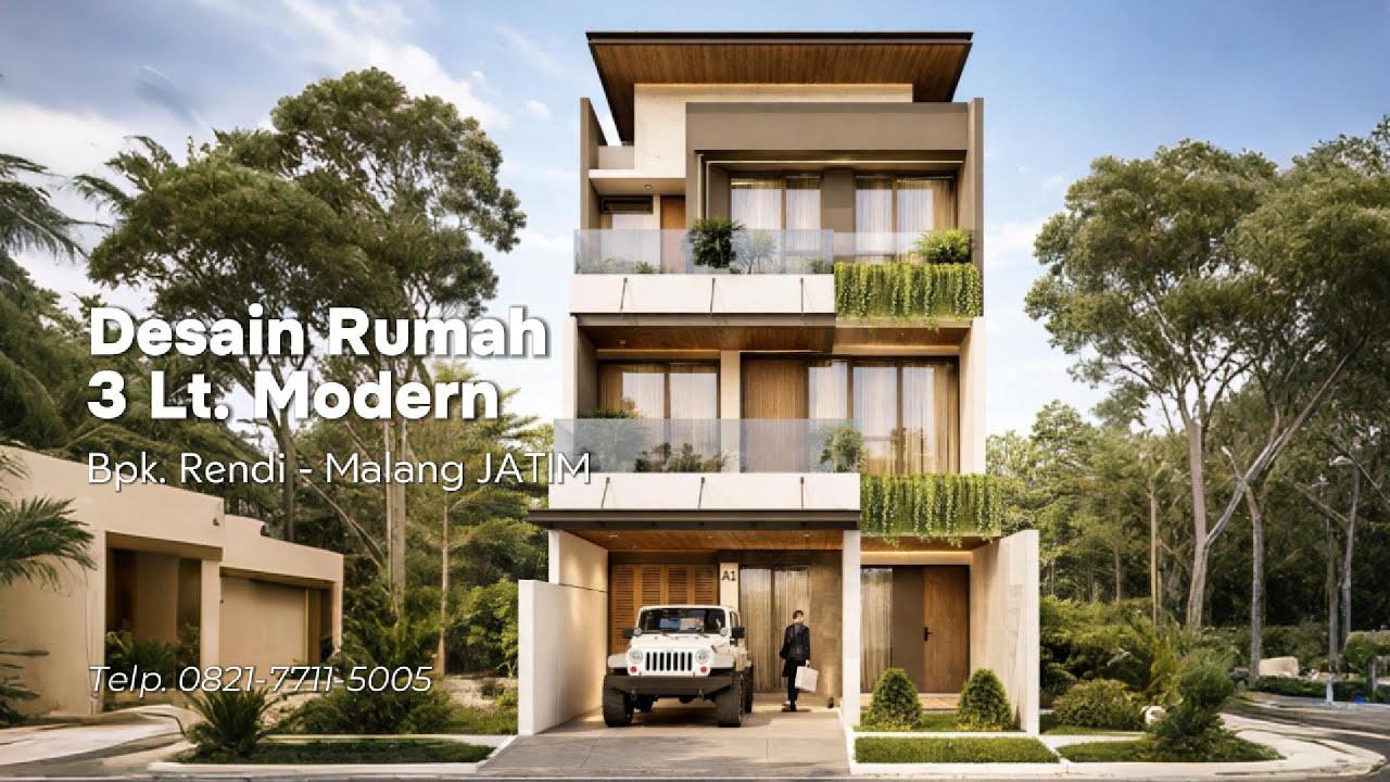 Inspirasi Terbaik! - Desain Rumah 3 Lt Bpk Rendi Malang JATIM #arsitekmalang
