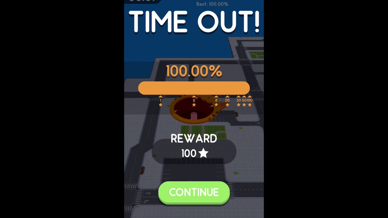 100% solo hole.io run with the 3 cat skins!