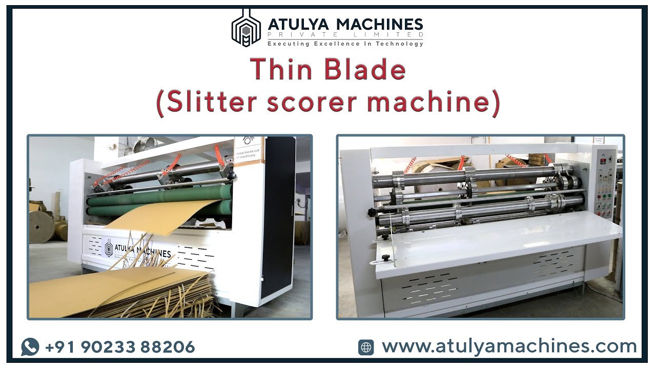 THIN BLADE SLITTER SCORER MACHINE | THIN BLADE | THIN BLADE ROTARY MACHINE | ATULYAA MACHINES
