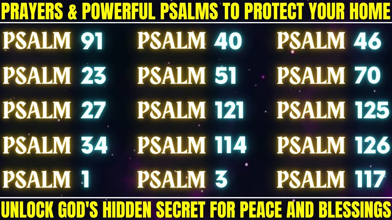 PRAYERS & POWERFUL PSALMS TO PROTECT YOUR HOME - Unlock God's Hidden Secret for Peace and Blessings