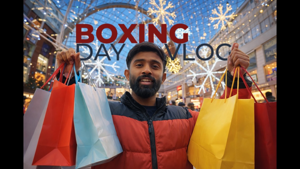Boxing Day at Cabot Circus | Vlog 8 | Stanley Shaji | Malayalam | English