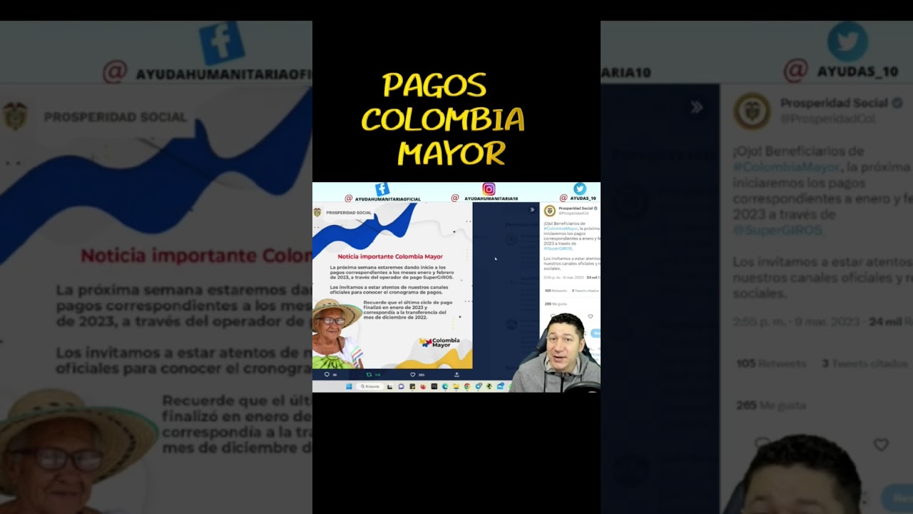 🚨 PROXIMOS PAGOS 💲COLOMBIA MAYOR ⬇️