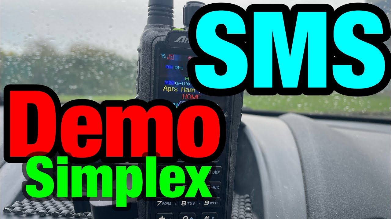 Anytone 878 SMS Demo!