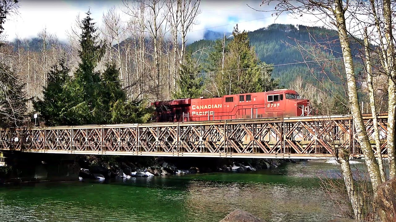 High Speed CP Coal Train with K5HL action at Suicide Creek British Columbia