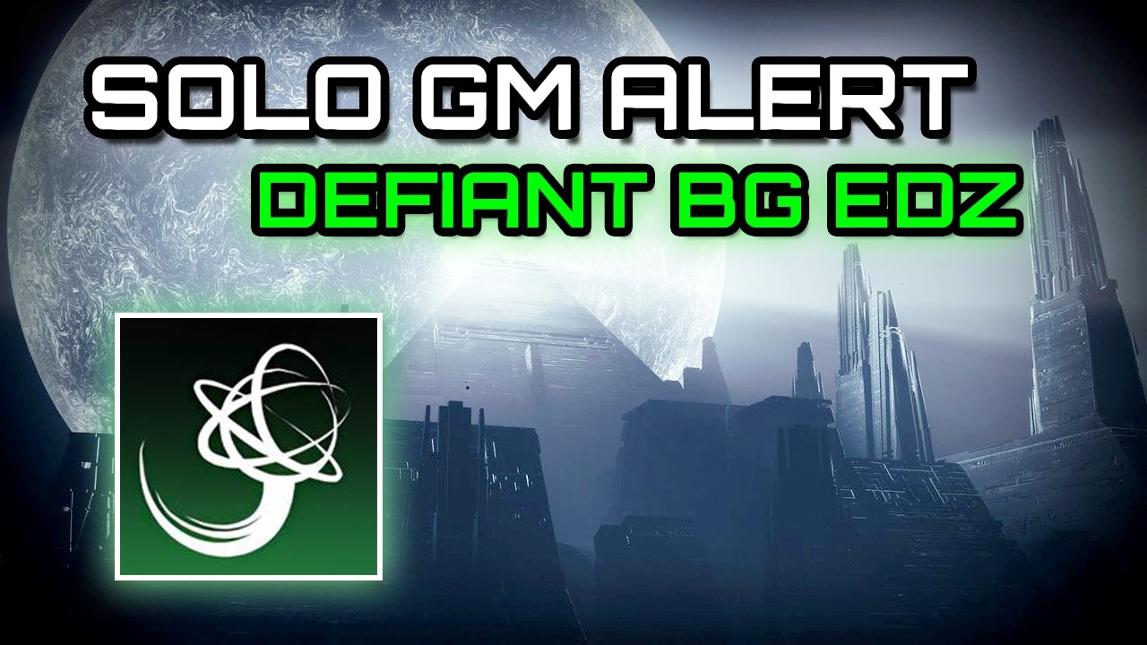 Solo Grandmaster Alert Defiant BG EDZ | Hunter Grapple Gameplay - Destiny 2