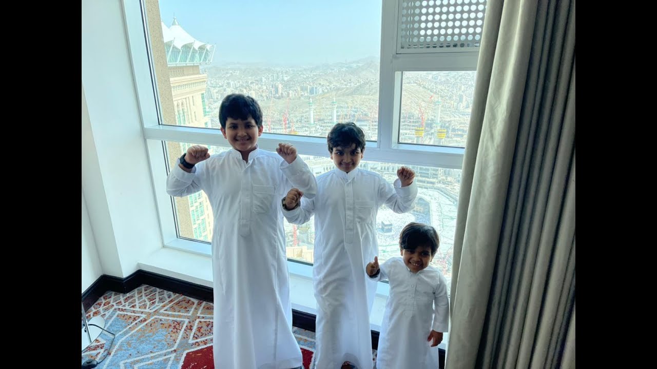 عيدنا اول عيد بمكة المكرمة وحمودي عيا يفك الاحرام🤣