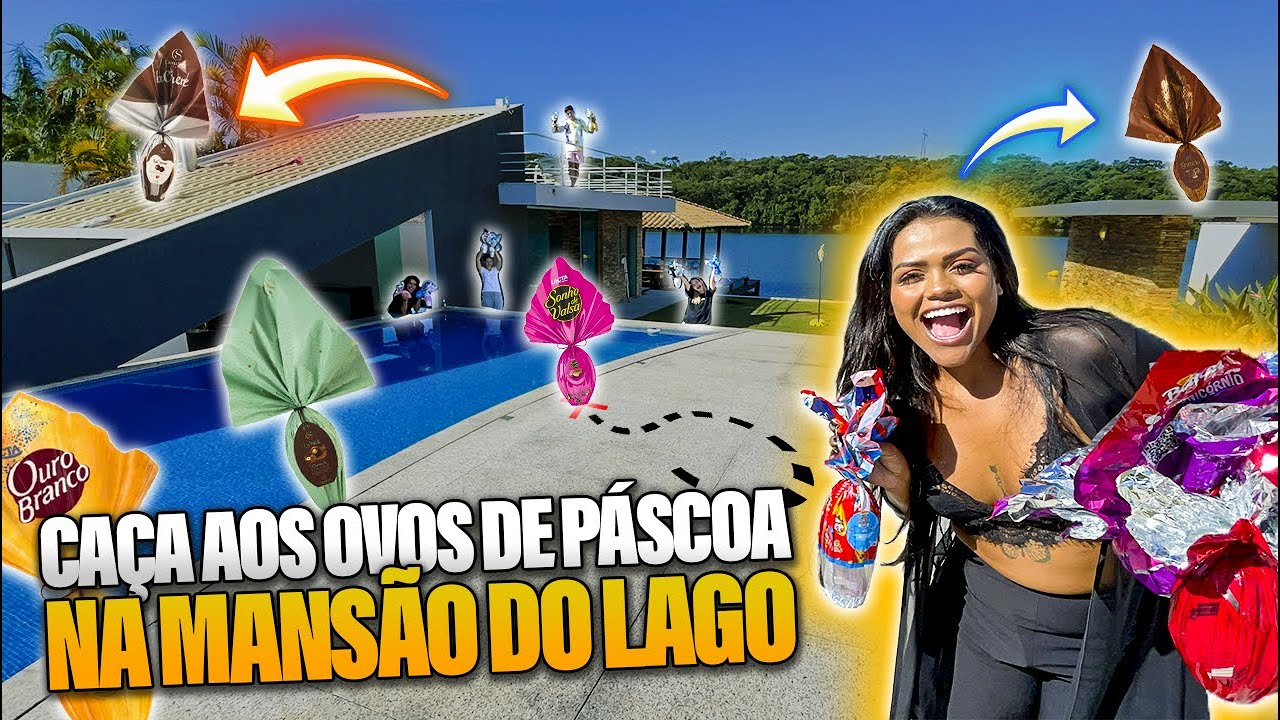 CAÇA AOS OVOS DE PÁSCOA NA MANSÃO DO LAGO !!!