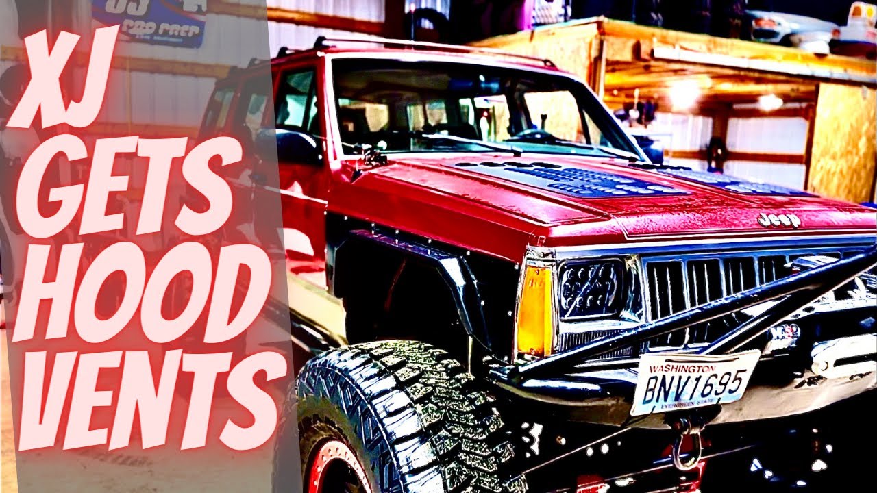Jeep XJ gets propper hood vents #jeep #xj #offroad