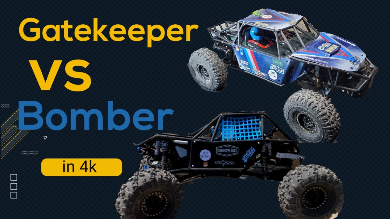 Element Gatekeeper vs Axial Bomber Rock Crawling in 4k 2020