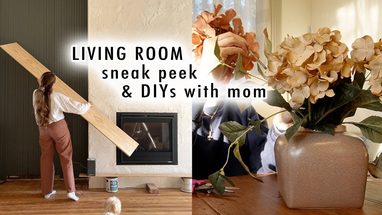 living room makeover SKEAK PEEK + DIYs with mom! | XO, MaCenna Vlogs