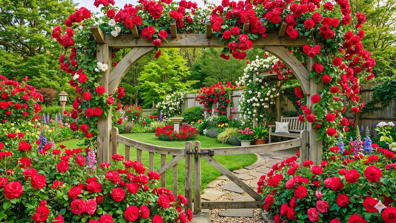 Secret Spring Garden Escape 2026 🌸 | Dreamy Cottage Backyard & Calm Relaxing Sounds