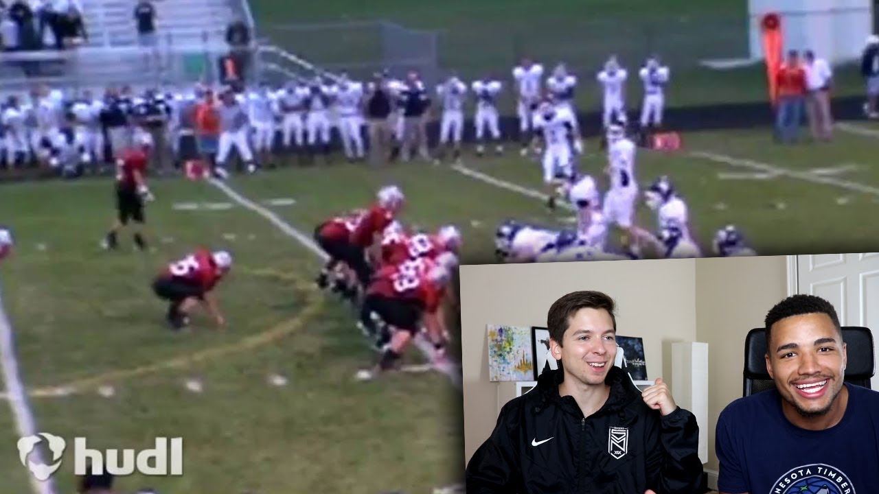 REACTING TO MY HIGH SCHOOL FOOTBALL HIGHLIGHTS W/ TDPRESENTS