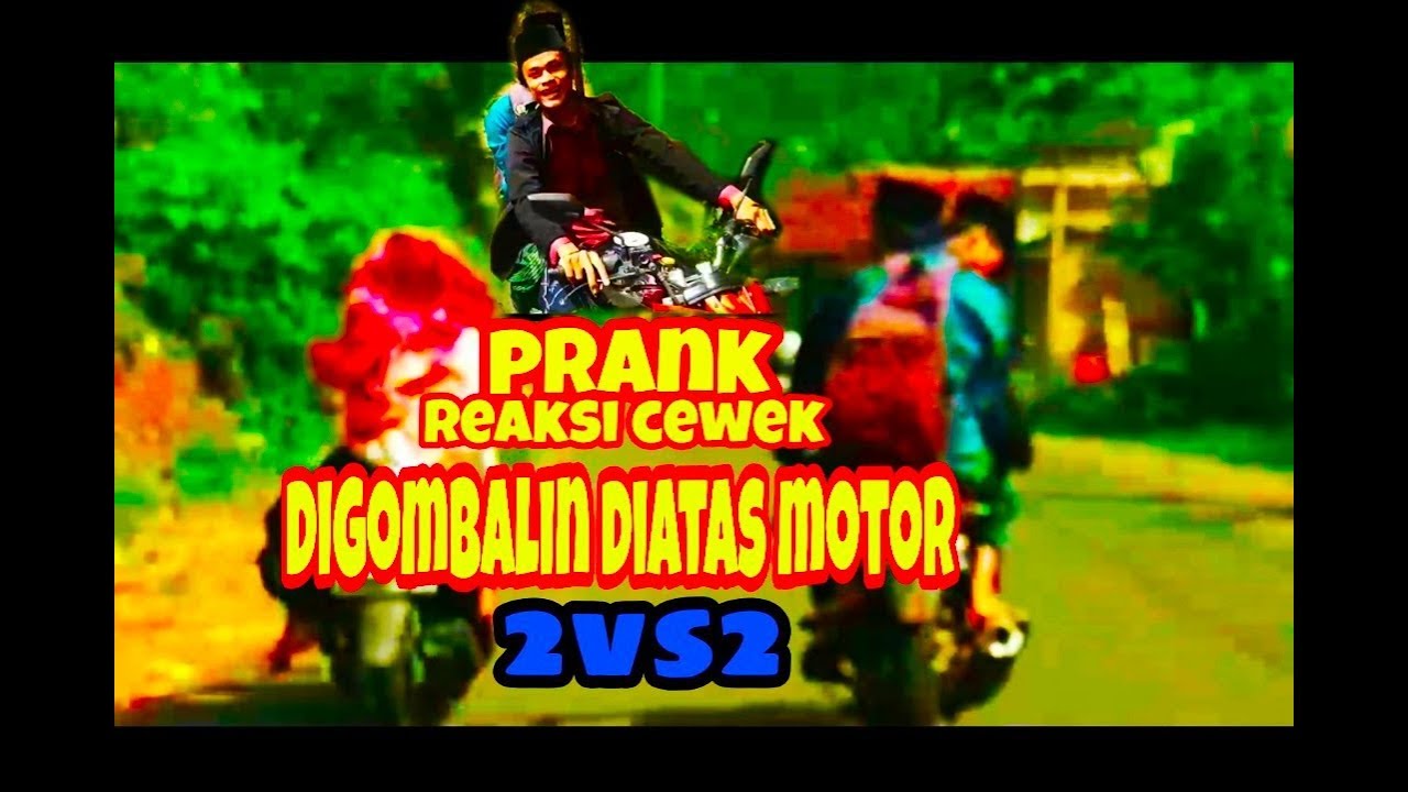 PRANK REAKSI CEWEK DI GOMBALIN DI ATAS MOTOR | PRANK WONOSOBO | ROSYID DOLAN