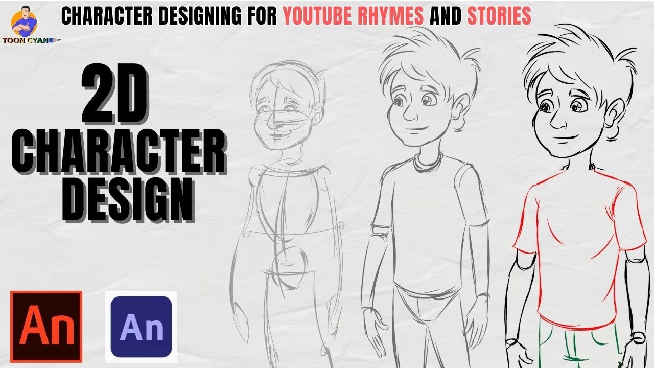 Class -1 | How to Draw 2D Character Design in Adobe Animate #hindi  || learn animation in hindi #2d