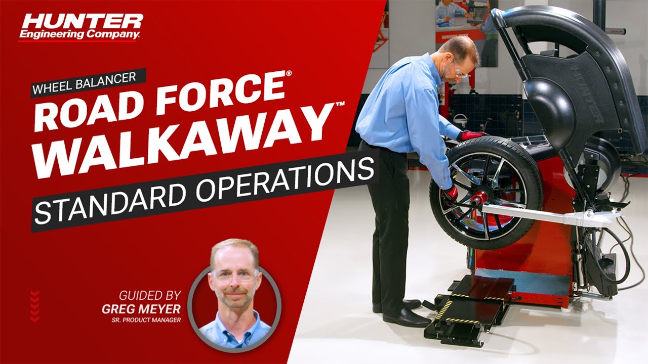 Балансировочный станок Road Force® WalkAway™: стандартные операции