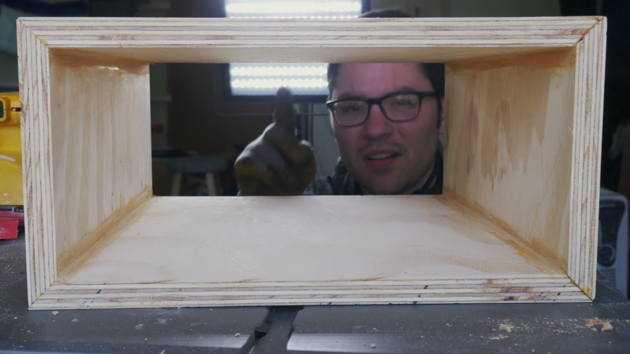 I Made an Open Plywood Box for My Vinyl Records