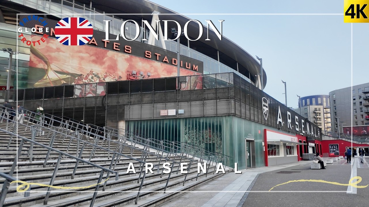 North London ARSENAL ⚽Sunday Walking Tour 4K 🇬🇧 Emirates Stadium➜  Holloway Road➜  Park