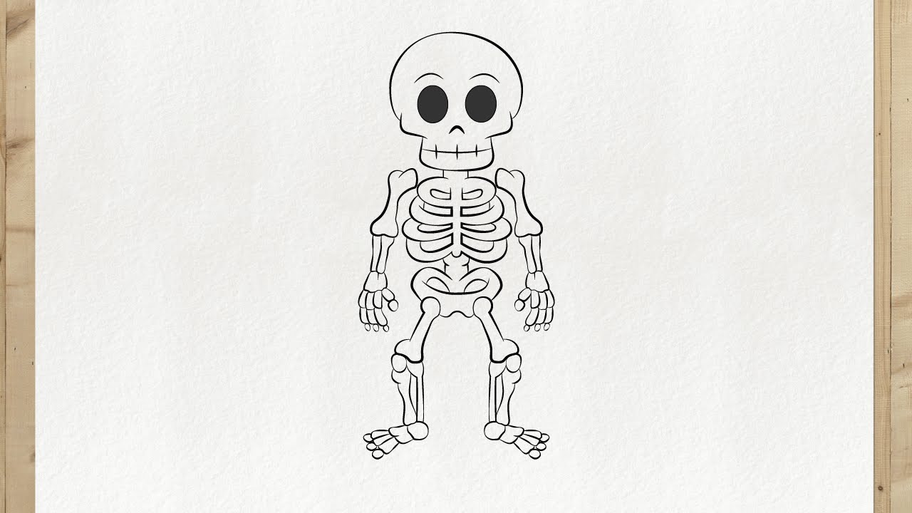 COMO DESENHAR UM ESQUELETO 💀 | Anatomia Halloween | Tutorial de Desenho | Primo Desenhos