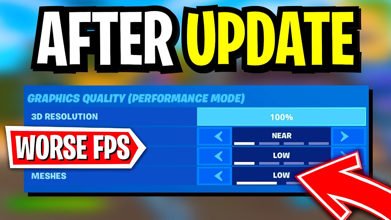 Performance Mode Just Got WORSE! (Huge FPS Decrease on Low Meshes!)