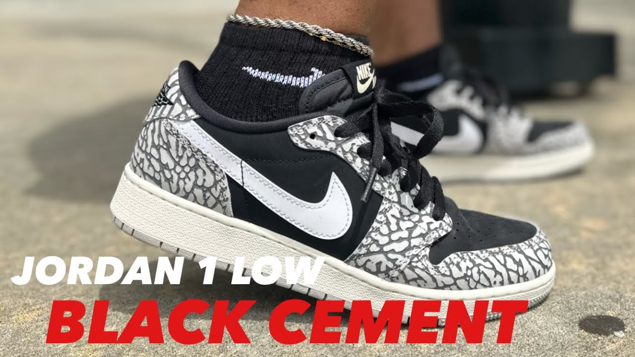 These Jordan 1 Low Black Cements Are Nice!!! |review & On Feet|