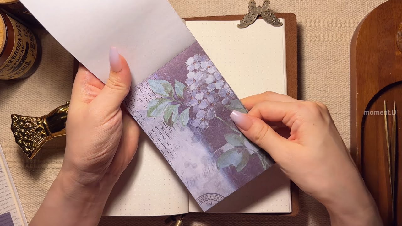 💜Purple Theme💜 다이어리 꾸미기 #scrapbooking #papertherapy 다꾸 ASMR