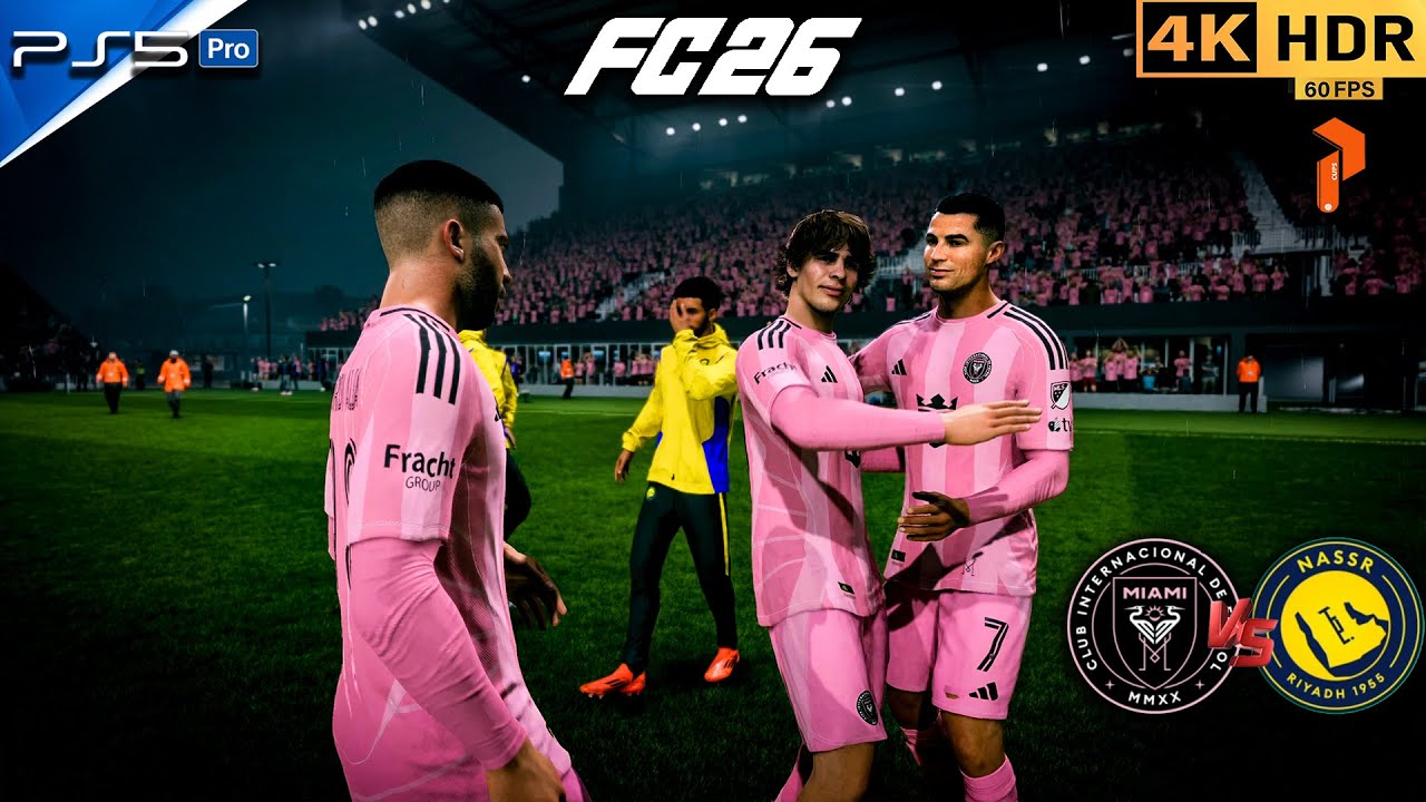 | FC 26 PS5 4K HDR | Messi & Ronaldo Together at Inter Miami vs Al Nassr #fc26 #ronaldo #messi #4k