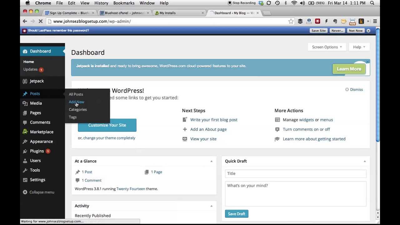 How to Create Your First Blog Post