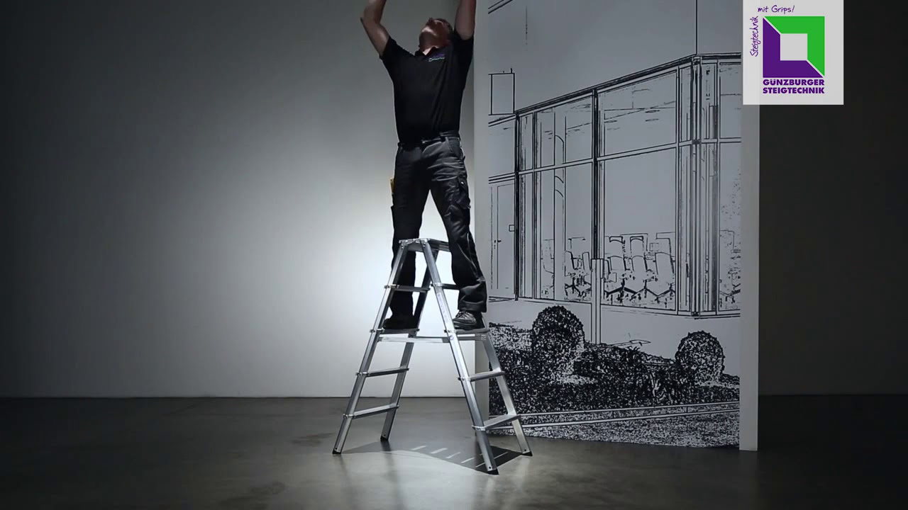MUNK Stufenstehleiter ML f&uuml;r Handwerk & Industrie - Sicher & Handlich in der H&ouml;he